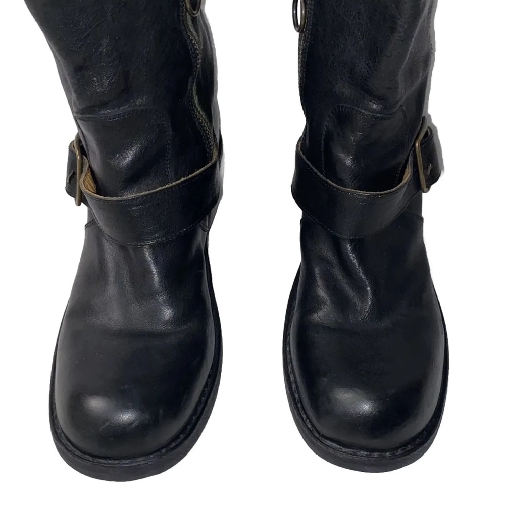 Fiorentini+Baker Mix Mik Moto Black Leather Boots 40/10. Fit true to size - Picture 5 of 16